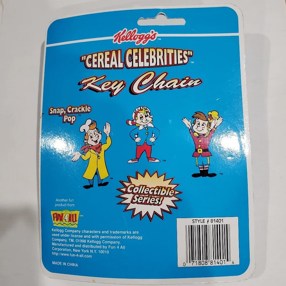 ❤️ Vintage Kellogg’s Cereal Keychain Ornaments and Fisher Price 